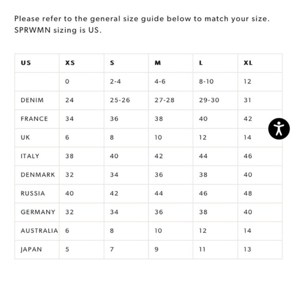 SPRWMN Straight Leg Denim Jeans NWT High Rise Size 26 Cotton - Picture 6 of 11